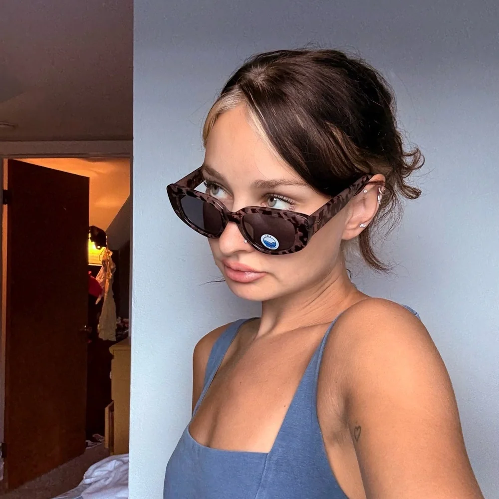 Free People Tortoise Print Print Cat Eye Sunglasses